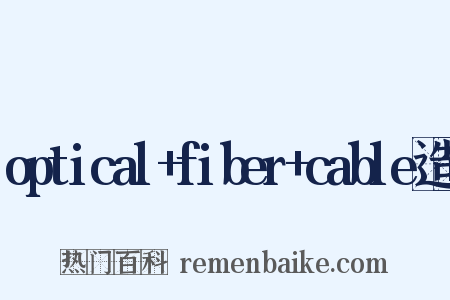 optical+fiber+cable造句是什么意思的图片